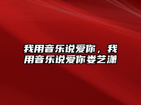 我用音樂說愛你，我用音樂說愛你婁藝瀟