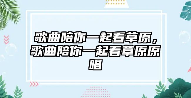 歌曲陪你一起看草原，歌曲陪你一起看草原原唱