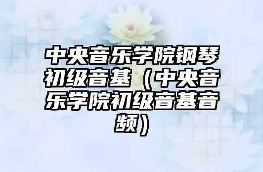 中央音樂(lè)學(xué)院鋼琴初級(jí)音基（中央音樂(lè)學(xué)院初級(jí)音基音頻）