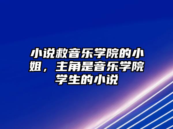 小說救音樂學(xué)院的小姐，主角是音樂學(xué)院學(xué)生的小說