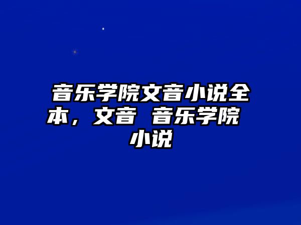 音樂學院文音小說全本，文音 音樂學院 小說