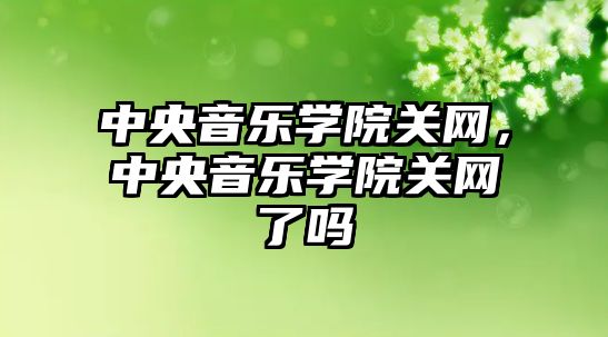 中央音樂學院關網，中央音樂學院關網了嗎