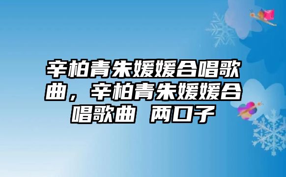 辛柏青朱媛媛合唱歌曲，辛柏青朱媛媛合唱歌曲 兩口子