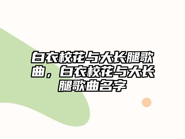 白衣校花與大長腿歌曲，白衣校花與大長腿歌曲名字